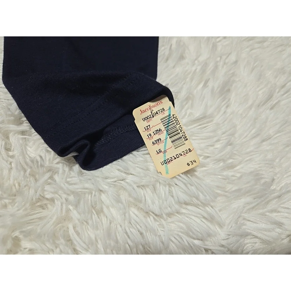 Vintage The Eagle's‎ Eye Long L TALL Shirt Night WOLF American Flag Conservation